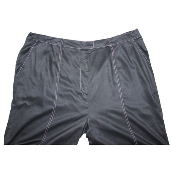 nwt ASOS Heartbreak Plus High Waisted Fit & Flare Pants with Contrast Stich (20) - Picture 6 of 13